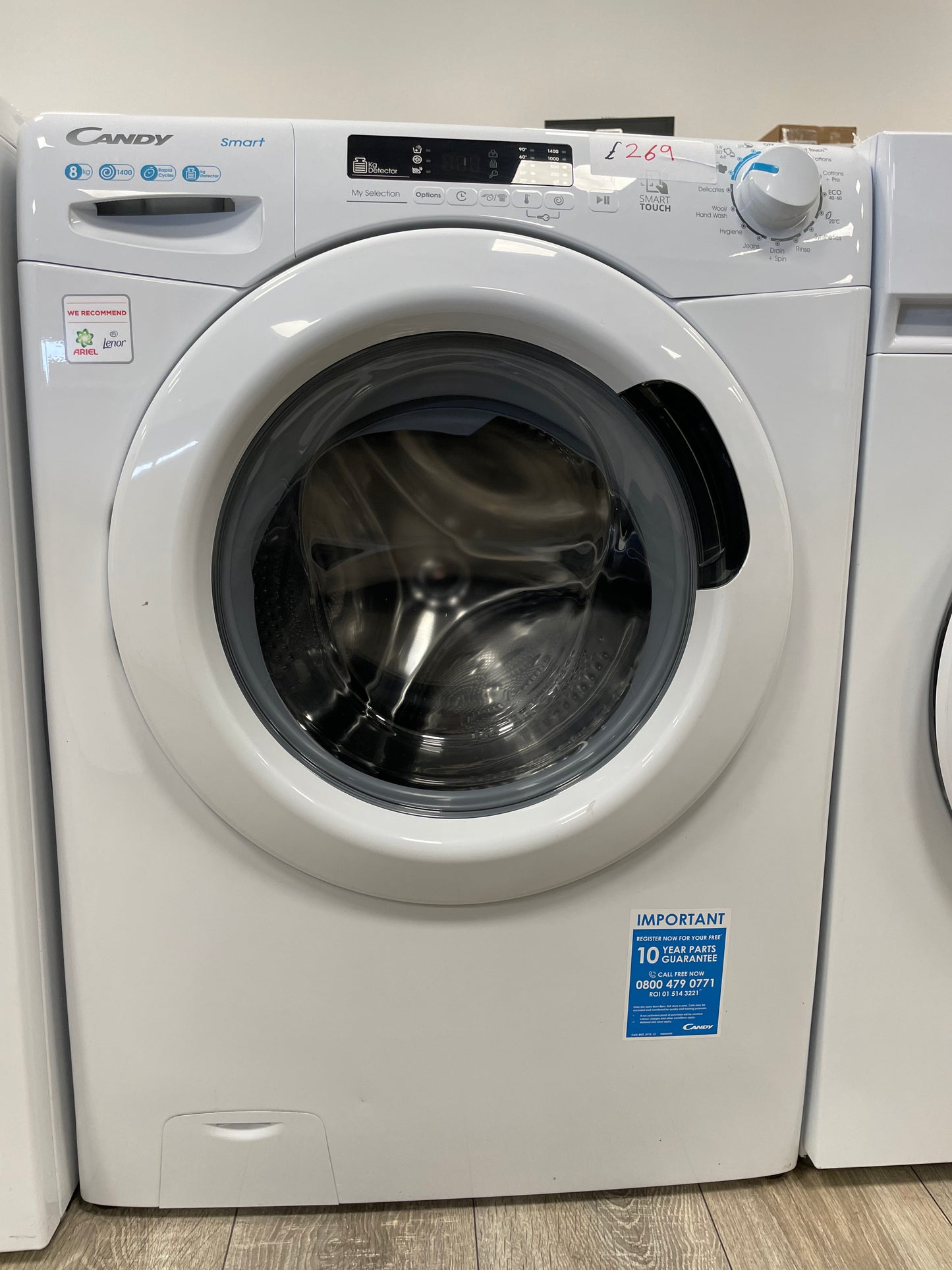 CANDY Smart CS 148TW4/1-80 NFC 8 kg 1400 Spin Washing Machine - White