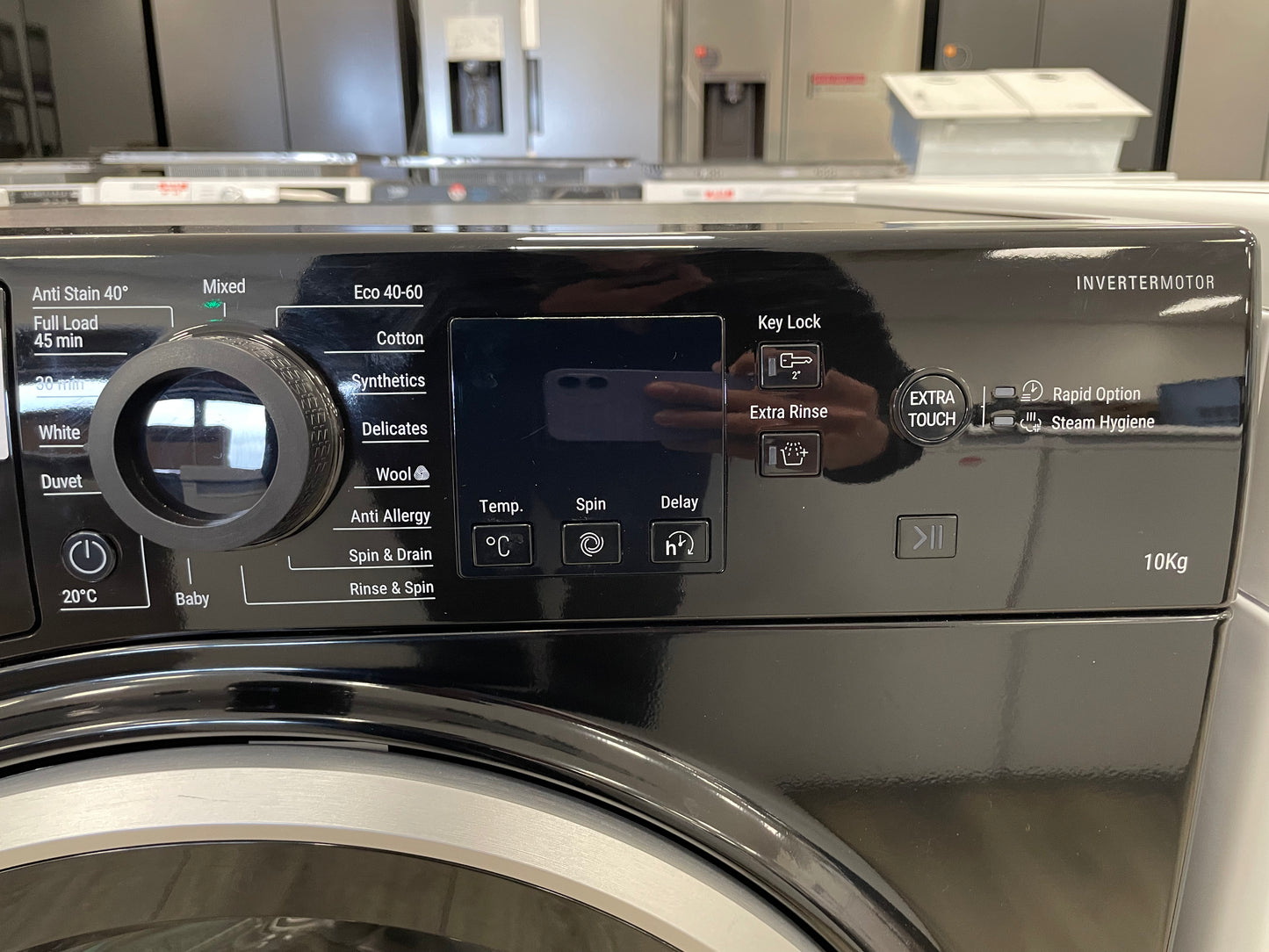 HOTPOINT Anti-Stain NSWM 1046 BS UK 10 kg 1400 Spin Washing Machine - Black