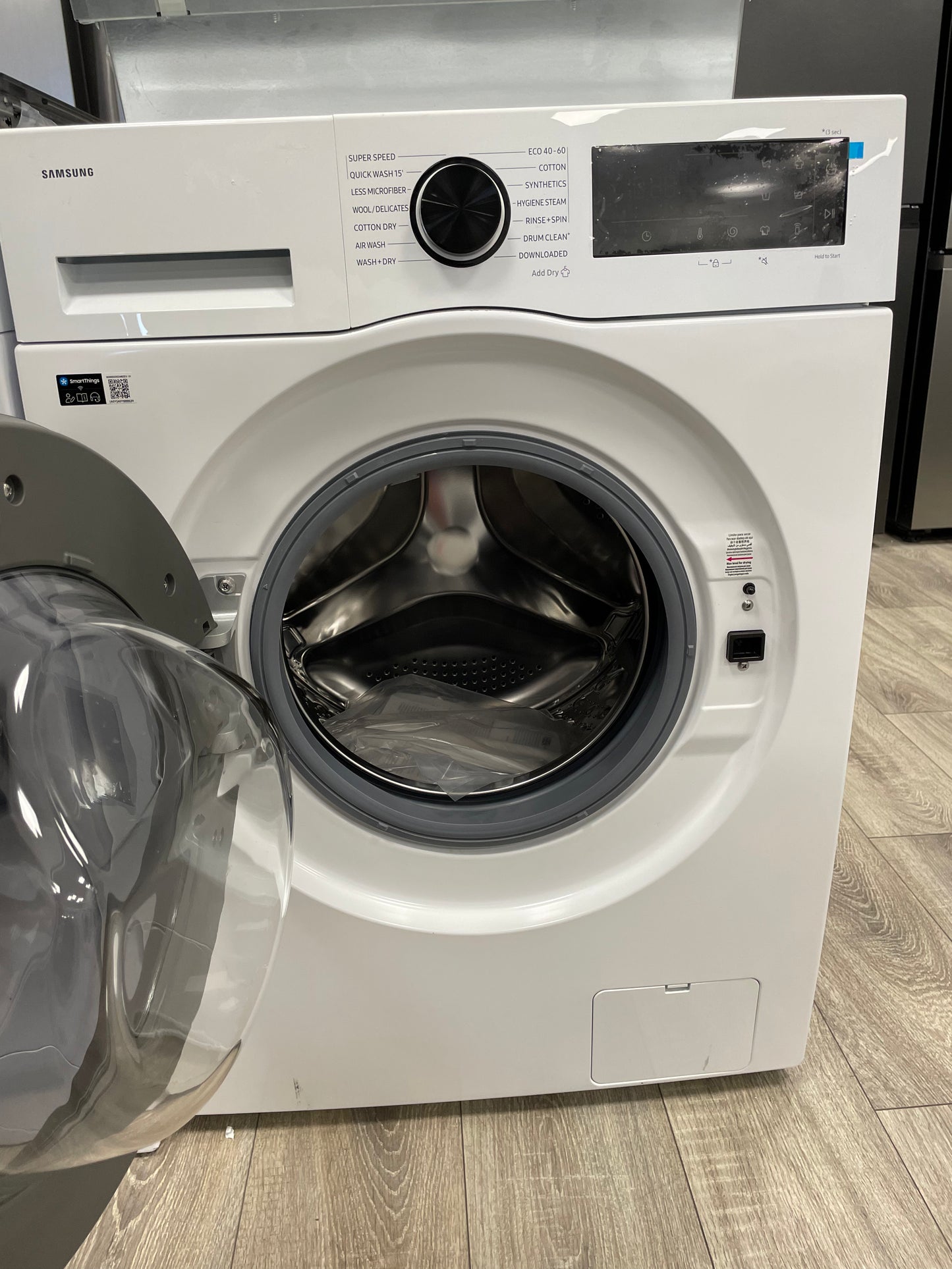 SAMSUNG Series 5 AI Energy Ecobubble WD90DG5G34BEEU WiFi-enabled 9 kg Washer Dryer - White