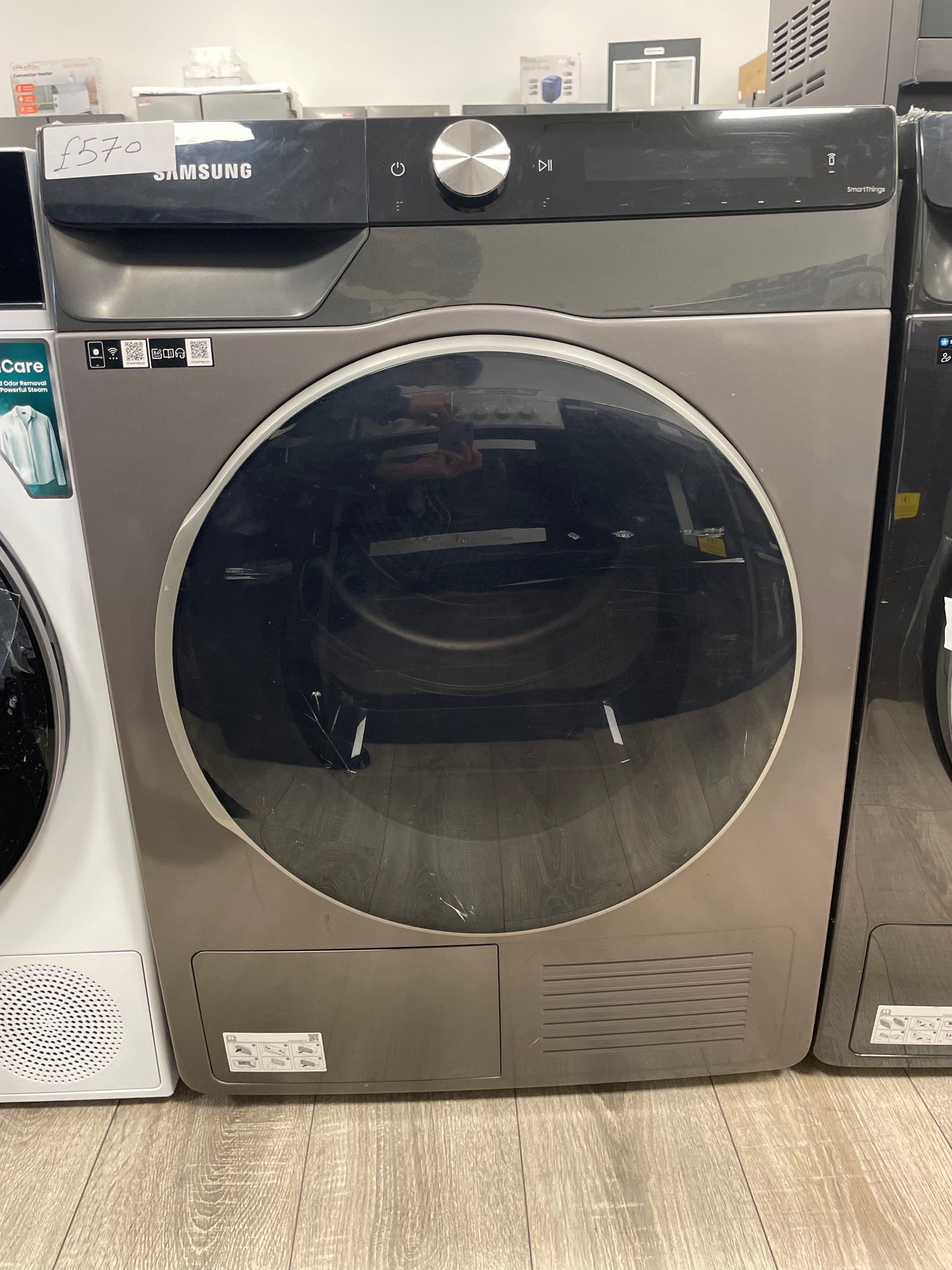 SAMSUNG Series 9 AI Energy DV90T8240SX/S1 WiFi-enabled 9 kg Heat Pump Tumble Dryer - Graphite