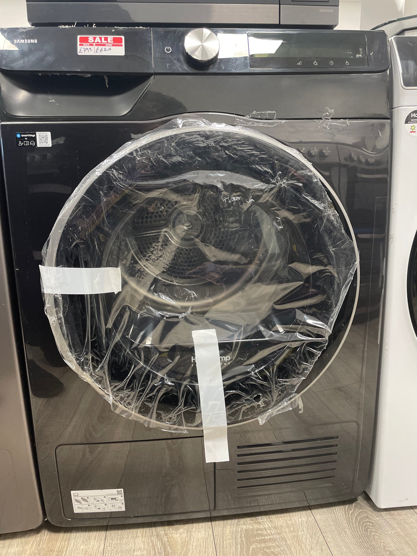 Samsung Series 6 AI Energy DV90DG6845LBU1 9KG Heat Pump Tumble Dryer, Black