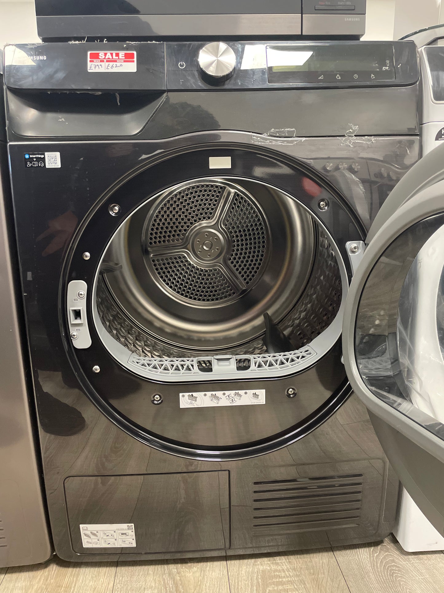 Samsung Series 6 AI Energy DV90DG6845LBU1 9KG Heat Pump Tumble Dryer, Black
