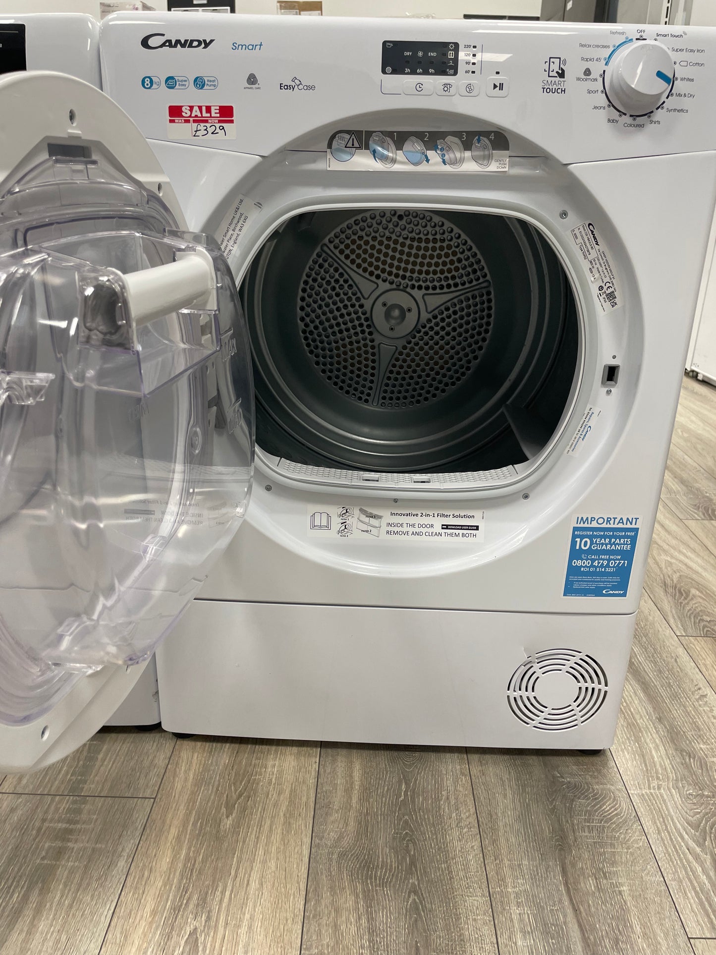 CANDY CSE H8A2LE NFC 8 kg Heat Pump Tumble Dryer - White