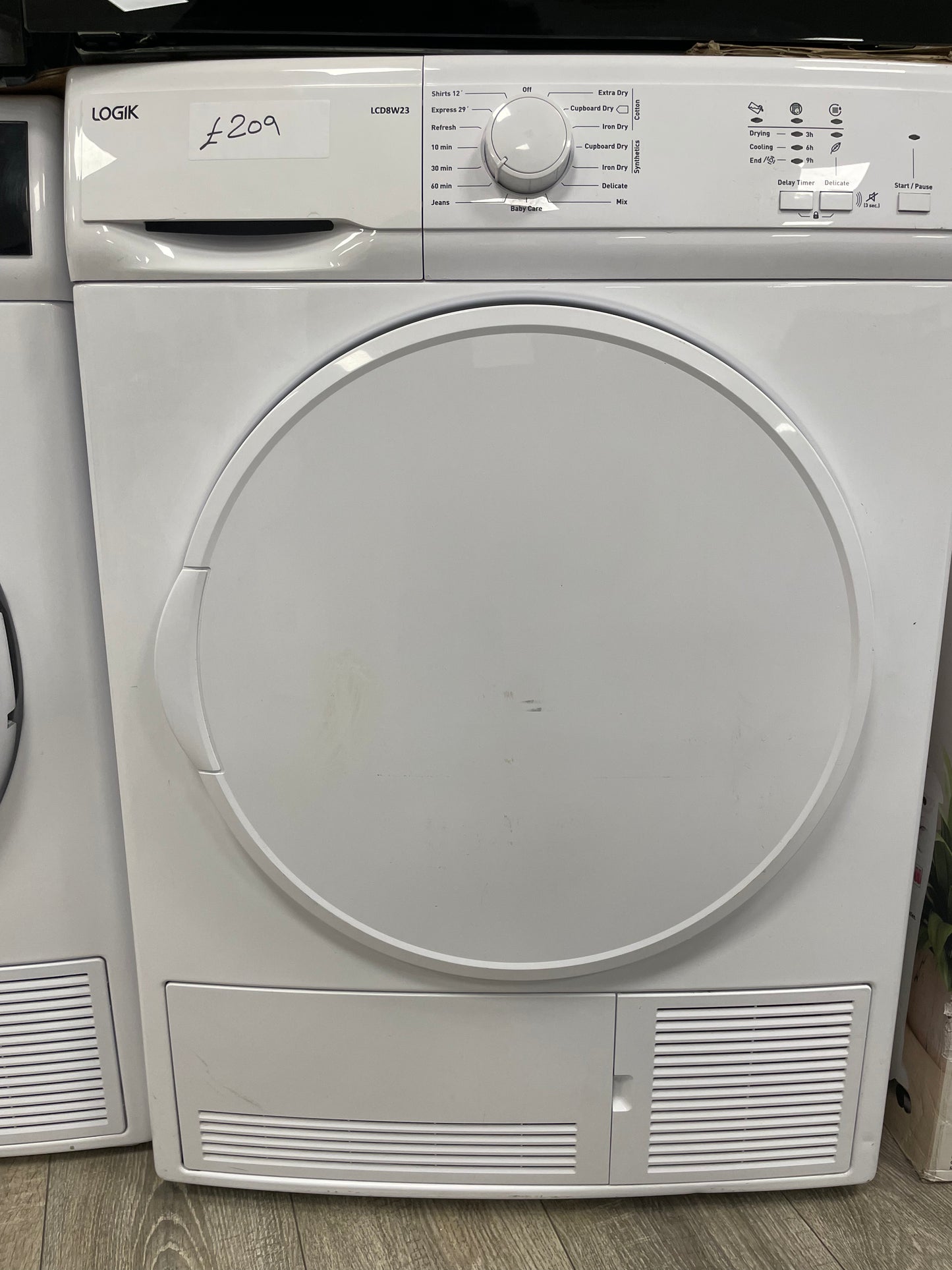 LOGIK LCD8W23 8 kg Condenser Tumble Dryer - White