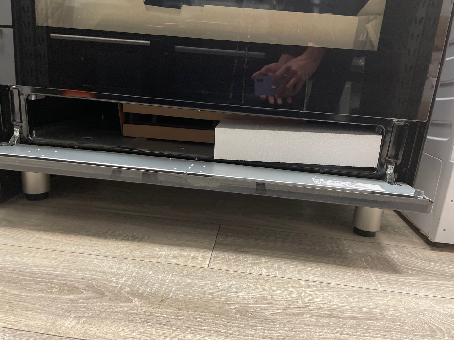 KENWOOD CK306 90 cm Dual Fuel Range Cooker - Black & Chrome