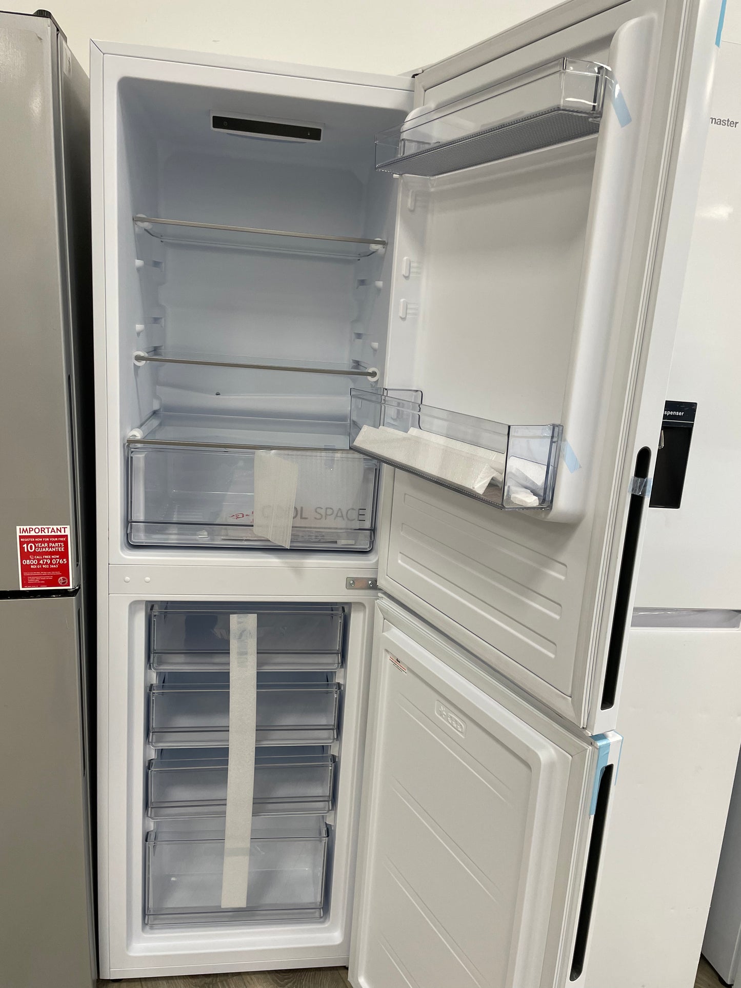 Hoover H-FRIDGE 300 HOCT3L517EWK-1 176cm 50/50 Fridge Freezer - White - E Rated