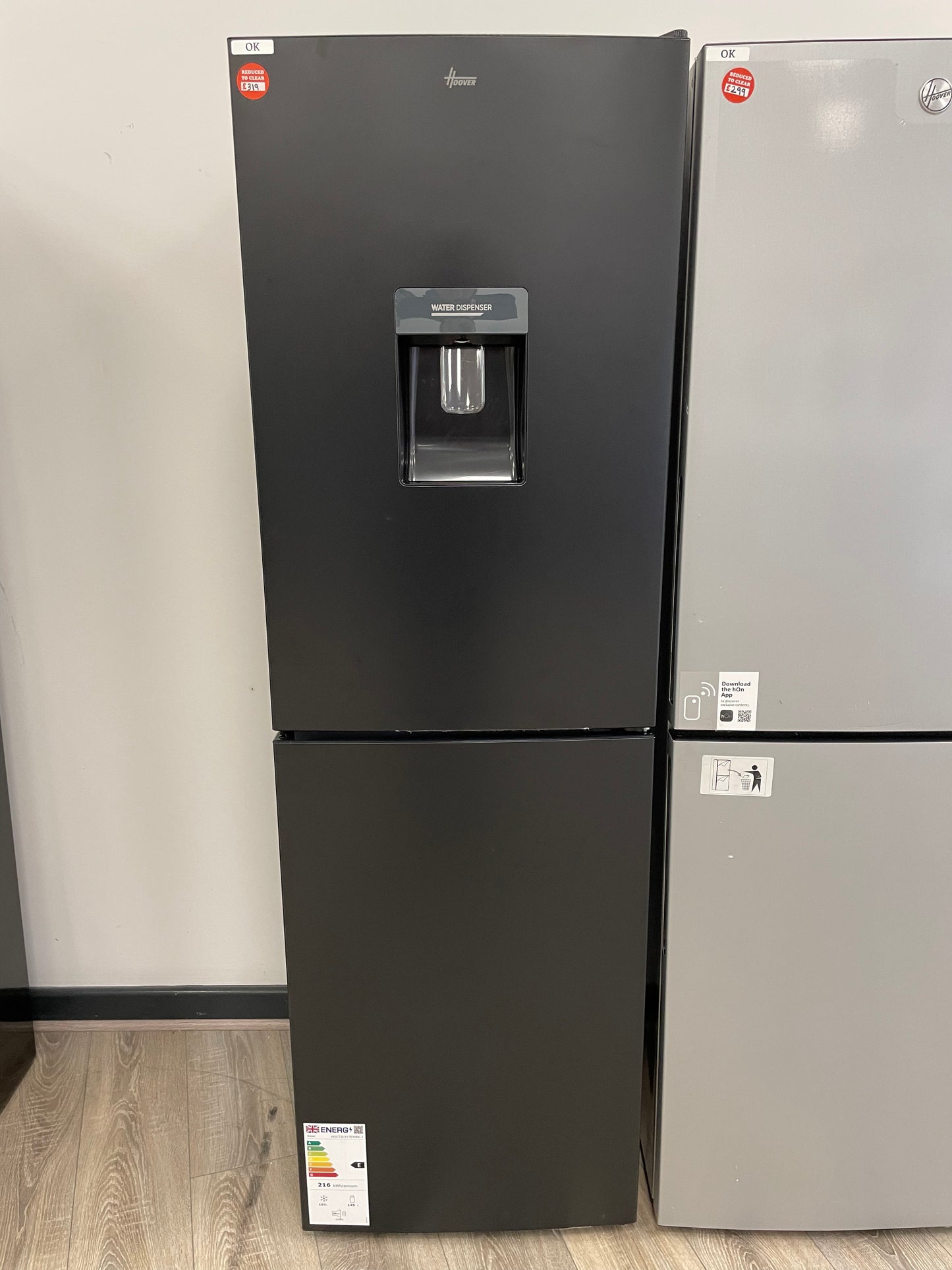 HOOVER HOCT3L517EBK 50/50 Fridge Freezer - Black