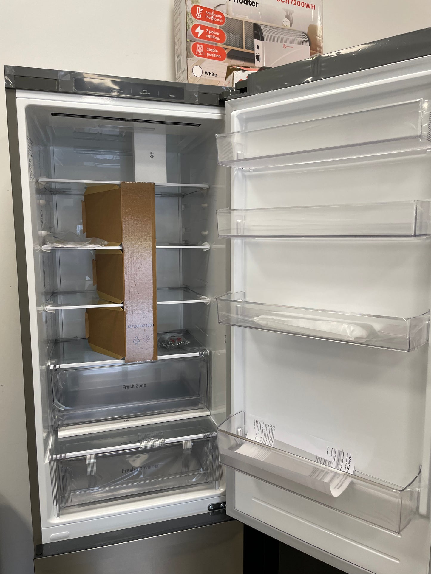 LG NatureFRESH GBV22NCCPY 70/30 Fridge Freezer - Prime Silver