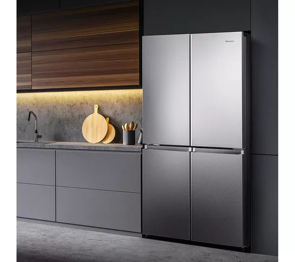 HISENSE PureFlat RQ758N4SASE Smart Fridge Freezer - Stainless Steel