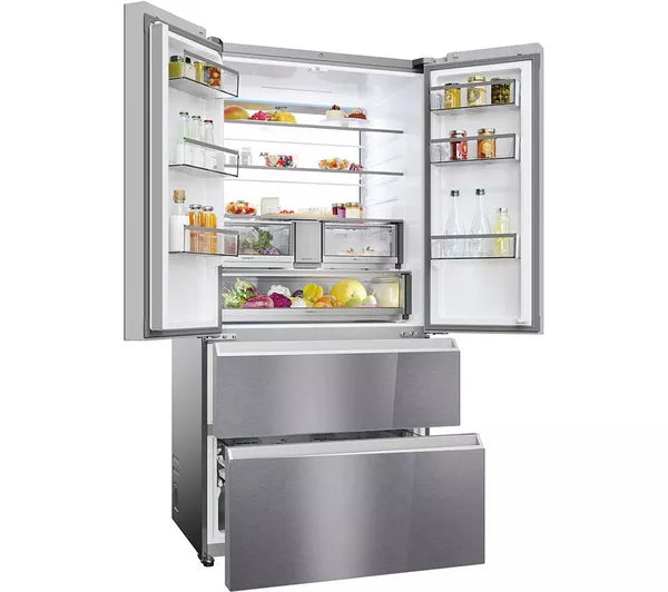 HAIER Series 7 HFR79F19EFGK Fridge Freezer - Sapphire Glass