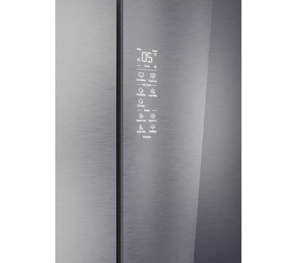 HAIER Series 7 HFR79F19EFGK Fridge Freezer - Sapphire Glass