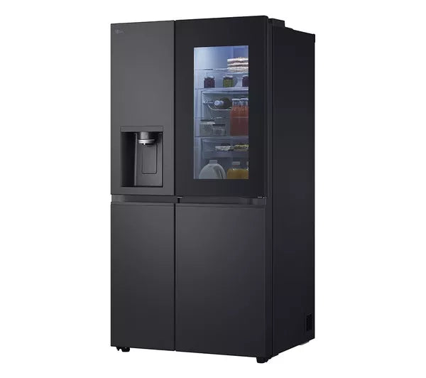 LG InstaView GSXE91EVAD American-Style Smart Fridge Freezer - Black Steel