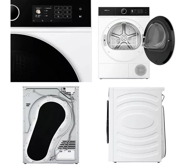 HISENSE 5i Series DH5I104BWAB WiFi-enabled 10 kg Heat Pump Tumble Dryer - White