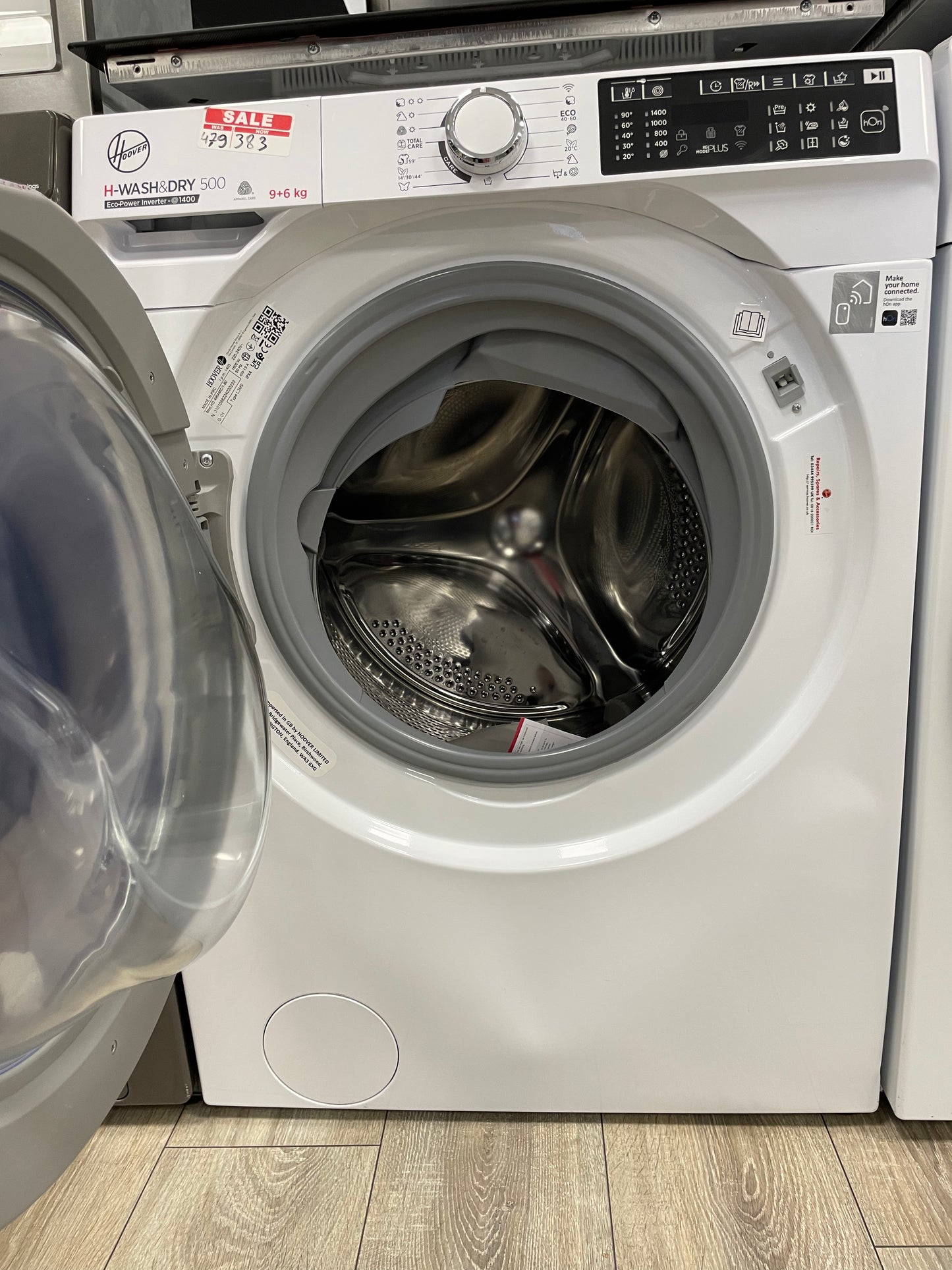 H-Wash & Dry 500 Washer Dryer - White - 9/6kg (HD 496AMC/1-80)
