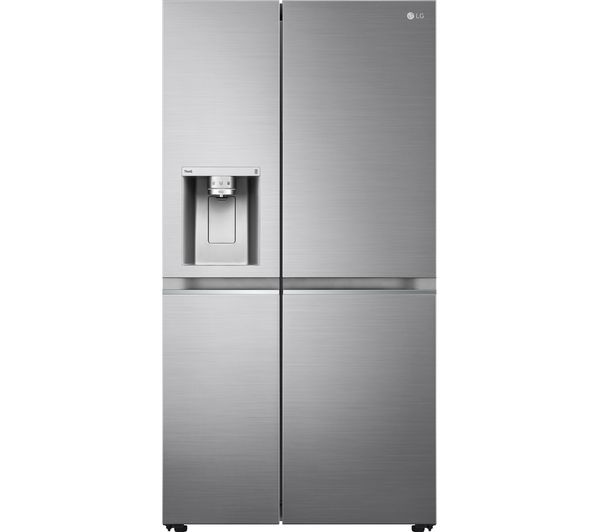 LG NatureFRESH GSLV91PZAE American-Style Smart Fridge Freezer - Shiny Steel