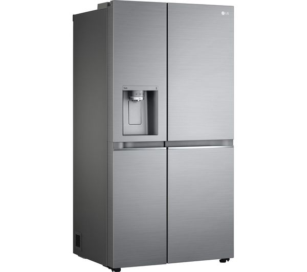 LG NatureFRESH GSLV91PZAE American-Style Smart Fridge Freezer - Shiny Steel