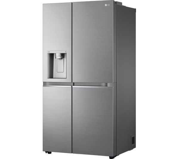 LG NatureFRESH GSLV91PZAE American-Style Smart Fridge Freezer - Shiny Steel