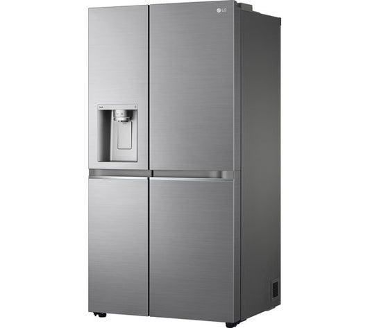 LG NatureFRESH GSLV91PZAE American-Style Smart Fridge Freezer - Shiny Steel