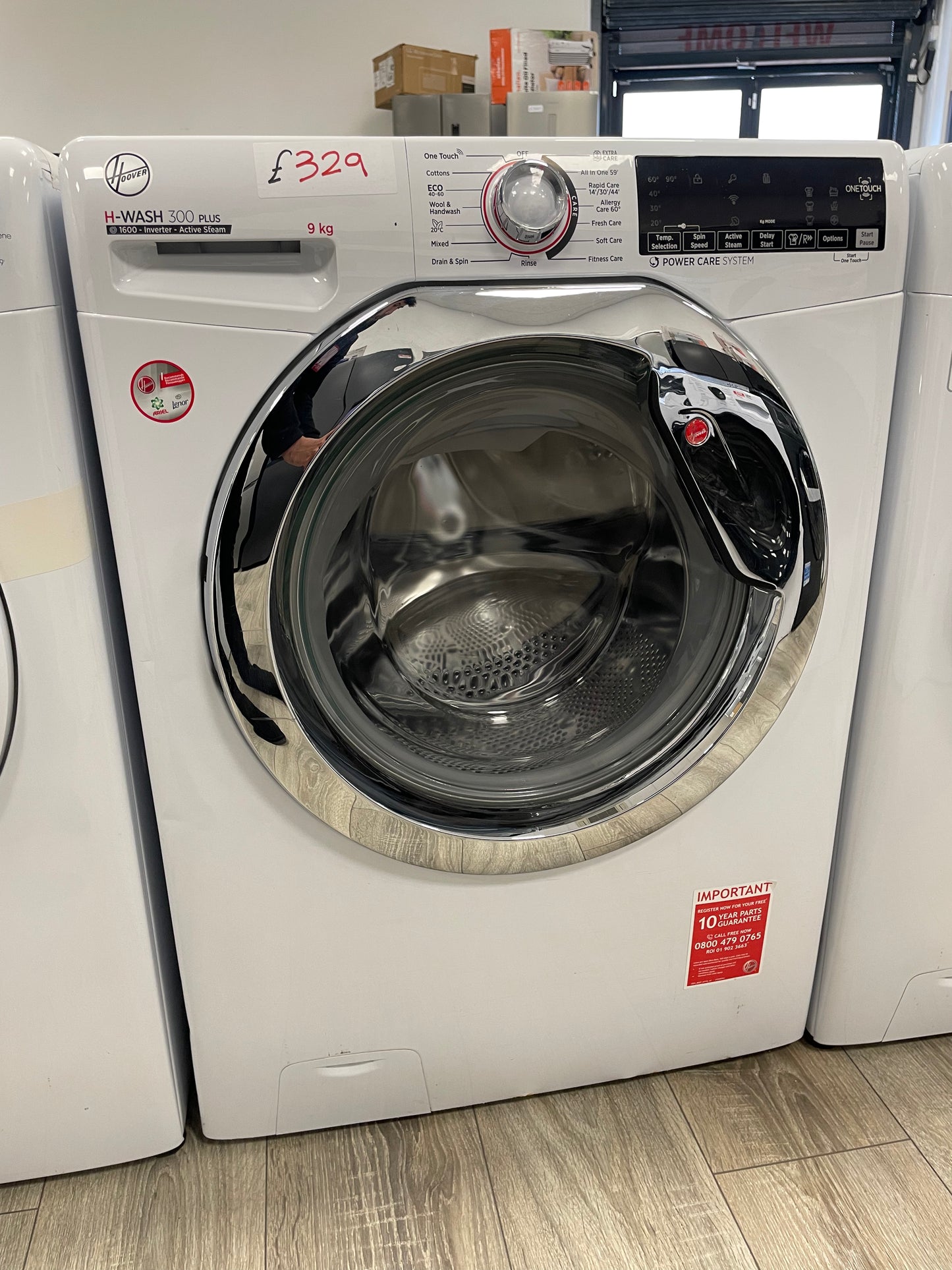 HOOVER H-WASH 300 H3WS69TAMCE NFC 9 kg 1600 Spin Washing Machine - White